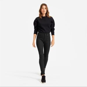 Everlane High Rise Ankle Jeans in black 26 Skinny